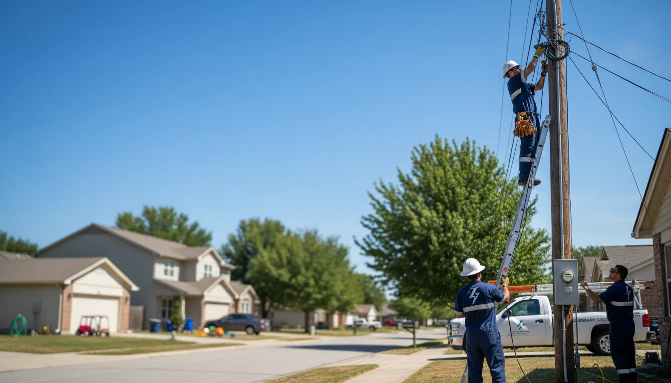 Residential electrician providing installation services in Paris Crossing, IN